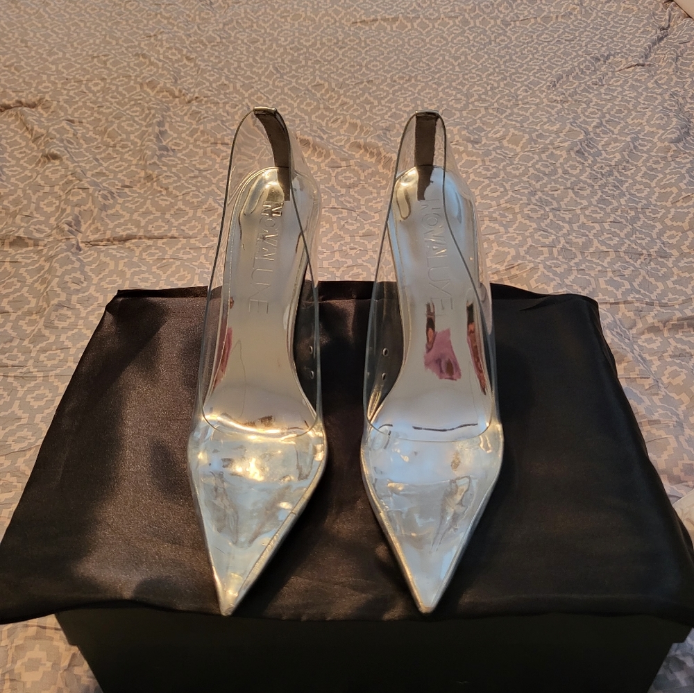 Clear heels